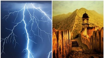 ജയ്പൂർ അമേർ വാച്ച് ടവറിൽ സെൽഫി എടുക്കുന്നതിനിടെ ഇടിമിന്നലേറ്റ് 11 മരണം