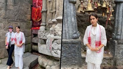 Sara Ali Khan visits the famous Kamakhya temple in Assam; see pictures