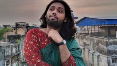 സാരിയുടുത്ത്, മീശയും താടിയും വളർത്തി അചിന്ത, ഇത് അവളുടെ പോരാട്ടം കൂടിയാണ്!