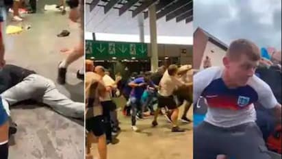 ঘুষি-লাথি-মাটিতে ফেলে বেধড়ক মার, ভাইরাল ইতালি সমর্থকদের উপর ব্রিটিশদের হামলার ভিডিও