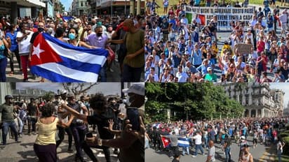 'ഏകാധിപത്യം തുലയട്ടെ': ക്യൂബയിലെ കമ്മ്യൂണിസ്റ്റ് ഭരണകൂടത്തിനെതിരെ ജനം തെരുവിൽ