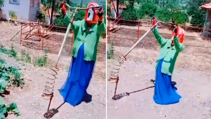 Horrifying scarecrow leaves internet scared; watch the video