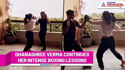 Yuzvendra Chahal's wife Dhanashree Verma intensifies her boxing training (Watch video)