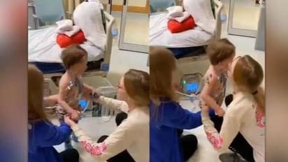 ഹൃദയശസ്ത്രക്രിയയ്ക്കു ശേഷം ആദ്യമായി പിച്ചവച്ചു കുരുന്ന്; ഹൃദയസ്പർശിയായ വീഡിയോ