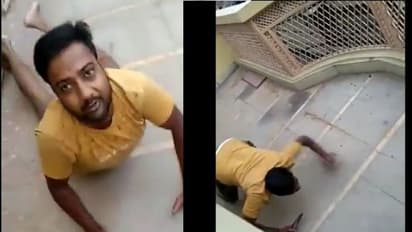 হামাগুড়ি দিয়ে বিদ্যুতের তার কাটতে গিয়ে বিপাকে যুবক, তাই দেখেই হাসির রোল নেটদুনিয়ায়