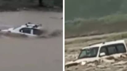 बारिश के तेज बहाव में नदी में बह गई स्कार्पियो, अंदर बैठे हुए थे 5 लोग..फिर हुआ देवी मां का 'चमत्कार'