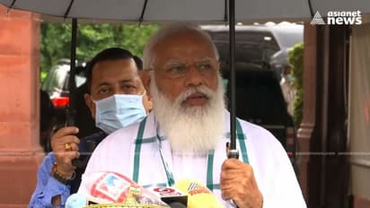 Opposition disrupts PM Modi in Parliament moments after he called for constructive debate