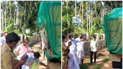 നിയമം ലംഘിച്ച് കൂറ്റൻ പാറകളുമായി ടിപ്പർ; പിടികൂടി പൊലീസില്‍ എല്‍പ്പിച്ച് എംഎല്‍എ