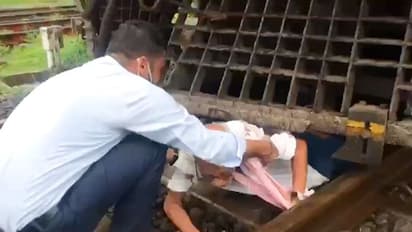 Watch: Loco pilot in Mumbai uses emergency brake to save senior citizen; netizens laud his act