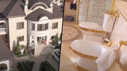 Golden toilet spotted in traffic cop’s expensive mansion during bribery probe; watch video