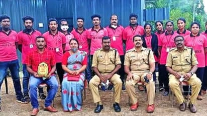 വീട് കത്തിനശിച്ചു; കുടുംബത്തിന് താൽക്കാലിക കൂരയൊരുക്കി അഗ്നിരക്ഷാസേനയും സിവിൽ ഡിഫൻസ് അംഗങ്ങളും