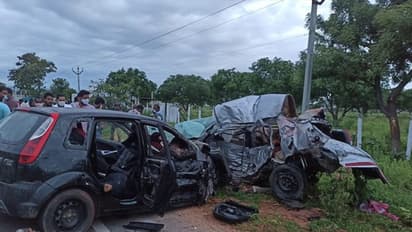 విషాదం: హైదరాబాద్ - శ్రీశైలం హైవేపై ఘోర రోడ్డు ప్రమాదం.. 8 మంది మృతి