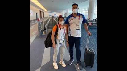Weightlifting silver medallist Mirabai Chanu returning home from Tokyo Olympics