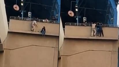 Faridabad cops rescue woman who tried to commit suicide at the metro station; watch video