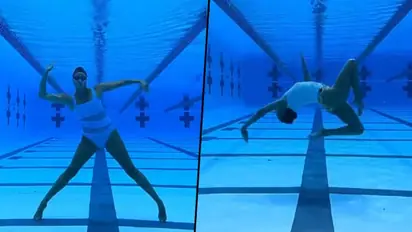 Woman shows off unique dance skills underwater; watch viral video