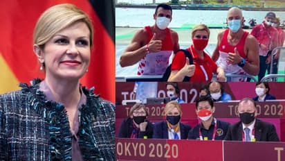 ഒളിംപിക്സില് ക്രൊയേഷ്യന് താരങ്ങള്ക്ക് പിന്തുണയുമായി വീണ്ടും കൊളിന്ദയെത്തി; ചിത്രങ്ങള് വൈറല്