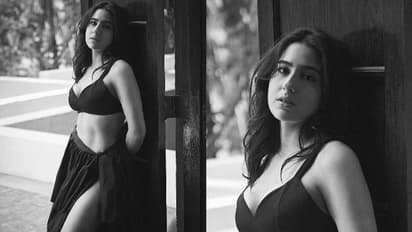 കറുപ്പില്‍ മുങ്ങി മോണോക്രോം ചിത്രങ്ങളുമായി സാറ അലി ഖാന്‍