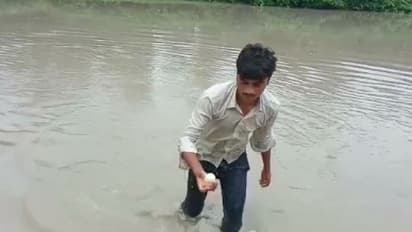बारिश के बीच नहर में बहते आई रहस्यमयी सफेद चीज, देखते ही अचरज में पड़े लोग..बोले-आज किस्मत खुल गई