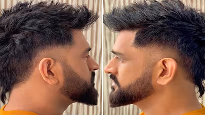 செம ஸ்டைலிஷான தோனியின் புதிய ஹேர்ஸ்டைல்..! சமூக வலைதளங்களில் செம வைரல்