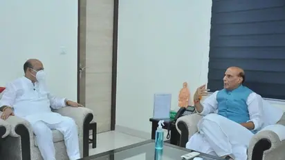 Basavaraj Bommai's maiden Delhi visit as CM, meets Defence Minister Rajnath Singh