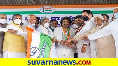 ಹುಬ್ಬಳ್ಳಿ: ಅಧಿಕೃತವಾಗಿ ಕಾಂಗ್ರೆಸ್ ಸೇರಿದ ಮಧು ಬಂಗಾರಪ್ಪ
