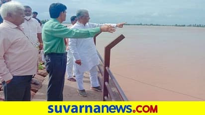 ಬೆಳಗಾವಿ: ಹಿಪ್ಪರಗಿ ಅಣೆಕಟ್ಟೆ ವೀಕ್ಷಿಸಿದ ಶಾಸಕ ಶ್ರೀಮಂತ ಪಾಟೀಲ