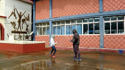 തുരുമ്പെടുത്ത വാളും സിമന്റ് തറയും; ഭവാനി ദേവി വളര്ന്ന തലശേരി സായ്യുടെ അവസ്ഥ പരിതാപകരം