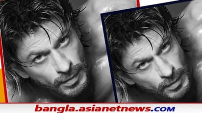ভেজা চুল, গাল ভর্তি দাঁড়ি, চোখের চাহনিতে সর্বনাশ, 'শার্টলেস' শাহরুখকে দেখে ঘাম ঝরছে ভক্তদের