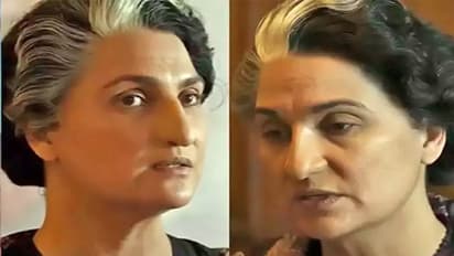 துளி கூட அடையாளம் தெரியலையே?... அச்சு அசலாக இந்திரா காந்தியாகவே மாறிய பிரபல நடிகை...!