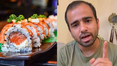 പാകം ചെയ്യാത്ത മീനും ഇറച്ചിയും കൊണ്ടുള്ള വിഭവം; രസകരമായ വീഡിയോ