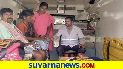 ಹಾವೇರಿ: 108 ಅಂಬ್ಯುಲೆನ್ಸ್ನಲ್ಲೇ ಮಗುವಿಗೆ ಜನ್ಮ ನೀಡಿದ ತಾಯಿ