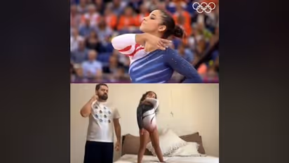 Little girl impersonating Olympic gymnast Aly Raisman's routine wins hearts; Watch the video