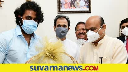 ಸಿಎಂ ಬೊಮ್ಮಾಯಿ ಅವರನ್ನು ಭೇಟಿಯಾದ ರಾಘವೇಂದ್ರ ರಾಜ್ಕುಮಾರ್!