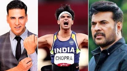 Akshay Kumar to Mammootty: Celebrities applaud Neeraj Chopra's historic win at Tokyo Olympics