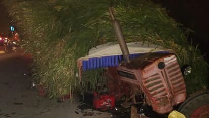 खतरनाक एक्सीडेंट में ट्रैक्टर के हुए 2 टुकड़े, देखने वालों का कांप गया कलेजा..फिर हुआ एक चमत्कार!