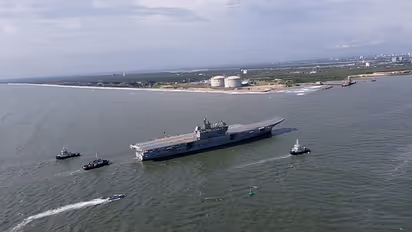 Vikrant completes maiden sea trials successfully, back in Kochi harbour