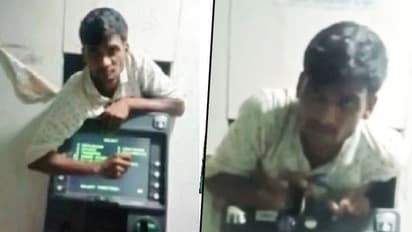 Thief gets stuck between ATM and wall during a robbery; watch video