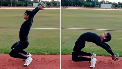 Neeraj Chopra's flexibility level impresses Samantha Akkineni; Watch viral video