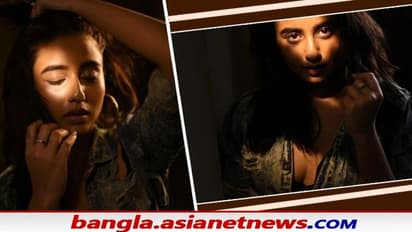 আলো-আধারিতে বুকের গভীর খাঁজে শিহরণ, স্বস্তিকার হাইভোল্টেজে কাঁপছে নেটপাড়া