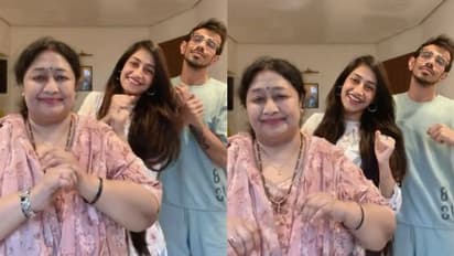 স্ত্রী-শাশুড়ির সঙ্গে চুটিয়ে নাচ চাহলের, দেখুন ভাইরাল ভিডিও