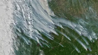 Smoke from Siberian forest fire spotted 3000 km away at North Pole