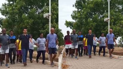 போகுமிடமெல்லாம் வாக்கிங்... அடங்காத மா.சு..! ஹீரோ போல செந்தில் பாலாஜி..!