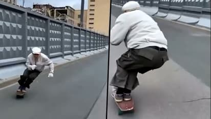 പ്രായം വെറും നമ്പർ മാത്രം; അനായാസം സ്കേറ്റിങ് ചെയ്യുന്ന എഴുപത്തിമൂന്നുകാരന്‍; വൈറലായി വീഡിയോ