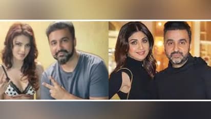 Sherlyn Chopra poses with Shilpa Shetty's husband Raj Kundra; check out their old picture