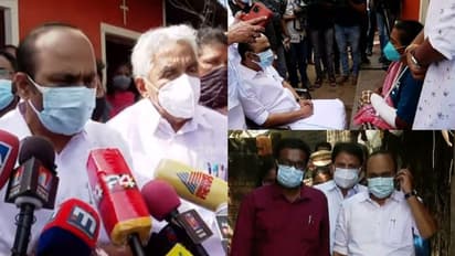 മത്സ്യത്തൊഴിലാളി അൽഫോൺസയെ സന്ദർശിച്ച് പ്രതിപക്ഷ നേതാവ് വിഡി സതീശനും ഉമ്മൻചാണ്ടിയും