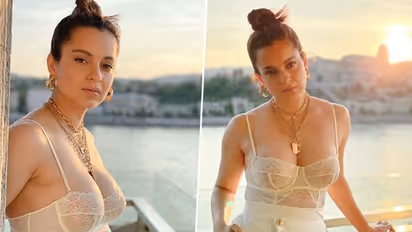 7 Kangana Ranaut's 'SUPER-HOT' pictures in low-cut dresses; lace bralette to plunging neckline; check them all