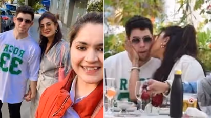 Watch Priyanka Chopra kissed Nick Jonas at London restaurant; also indulged in PDA; take a look