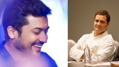 கோபத்தில் பாஜக..! காங்கிரஸ் நிழலில் சூர்யா குடும்பம்..! கை கொடுப்பாரா ராகுல்?