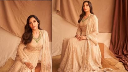 അനാര്‍ക്കലിയില്‍ മനോഹരിയായി നോറ ഫത്തേഹി; വസ്ത്രത്തിന്‍റെ വില ലക്ഷങ്ങള്‍...