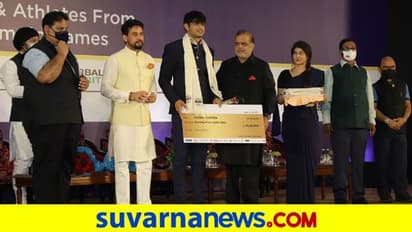 ಟೋಕಿಯೋ ಒಲಿಂಪಿಕ್ಸ್ ಸಾಧಕರನ್ನು ಸನ್ಮಾನಿಸಿದ ಕ್ರೀಡಾಸಚಿವ ಅನುರಾಗ್ ಠಾಕೂರ್